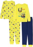 cotton nickelodeon boys' snug fit pajamas logo