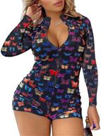 👗 women's bodysuit bodycon jumpsuit rompers in jumpsuits, rompers & overalls: trendy women's clothing logo