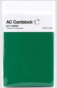 img 1 attached to 💌 American Crafts Evergreen Cards and Envelopes: 5x7, 12-Pack - Perfect for Greetings and Celebrations!