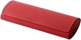 img 3 attached to Womens Hard Shell MIDI Glasses Case for Protection of Eyeglasses and Reading Glasses - Red (case-003-c5)