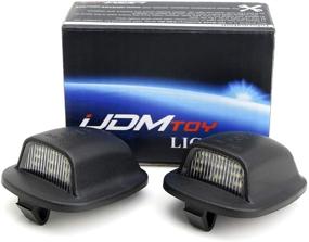 img 3 attached to 🚙 Комплект LED-освещения номерного знака, соответствующий оригинальным стандартам OEM для 1-го поколения Nissan Xterra Frontier Navara, 12-LED-светодиодов Xenon White, работает от iJDMTOY