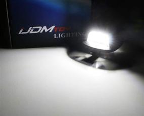 img 2 attached to 🚙 Комплект LED-освещения номерного знака, соответствующий оригинальным стандартам OEM для 1-го поколения Nissan Xterra Frontier Navara, 12-LED-светодиодов Xenon White, работает от iJDMTOY