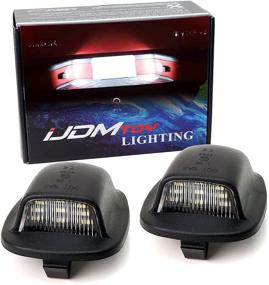 img 4 attached to 🚙 Комплект LED-освещения номерного знака, соответствующий оригинальным стандартам OEM для 1-го поколения Nissan Xterra Frontier Navara, 12-LED-светодиодов Xenon White, работает от iJDMTOY