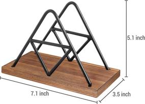 img 1 attached to MyGift Modern Triangle Napkin Holder