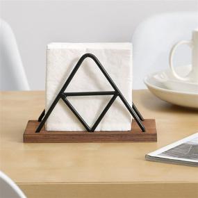 img 3 attached to MyGift Modern Triangle Napkin Holder