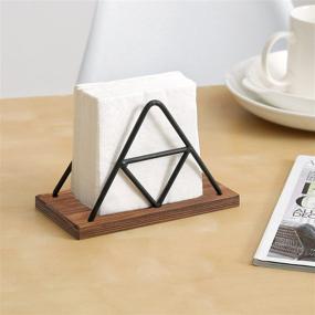 img 2 attached to MyGift Modern Triangle Napkin Holder