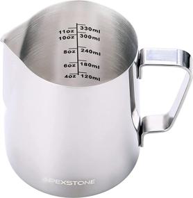 img 4 attached to ☕ Apexstone 12 oz Espresso Steaming Pitcher: A Perfect Coffee Milk Frothing Cup for Baristas
