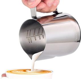 img 2 attached to ☕ Apexstone 12 oz Espresso Steaming Pitcher: A Perfect Coffee Milk Frothing Cup for Baristas