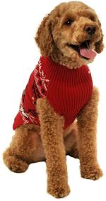 img 1 attached to 🐕 Stay Festive with the Alex Stevens Slothy Christmas Dog Sweater - Perfect Mock Turtleneck Style!