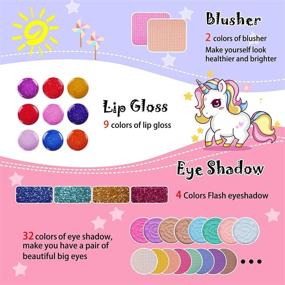img 3 attached to 🎨 KIDCHEER Washable Pretend Princess Cosmetic Kit