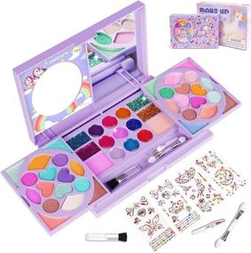 img 4 attached to 🎨 KIDCHEER Washable Pretend Princess Cosmetic Kit