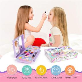 img 2 attached to 🎨 KIDCHEER Washable Pretend Princess Cosmetic Kit