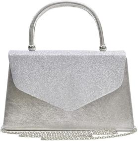 img 4 attached to Dasein Glittering Cocktail Handbags: Women's 🍸 Handbags & Wallets in Clutches & Evening Bags