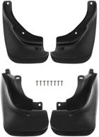 a-premium splash guards mud flaps mudguards fender: toyota corolla 1992-1999 front and rear 4-pc set logo