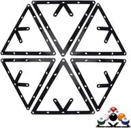 🎱 enhance your billiards game with tihood 6pcs magic ball rack holder sheet: perfect cue accessories for magic ball rack 8, 9, and 10 ball combo pack and snooker логотип