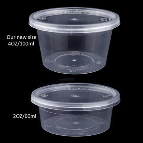 img 2 attached to 📦 40-Pack Large Clear Slime Foam Ball Storage Containers with Lids (4oz) - Ideal for SEO