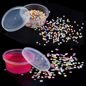 img 1 attached to 📦 40-Pack Large Clear Slime Foam Ball Storage Containers with Lids (4oz) - Ideal for SEO