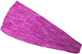 img 1 attached to 🎀 Stylish Bondi Band Organic Bamboo Headband in Heather Fuchsia, 4" – Maximum Comfort and Style