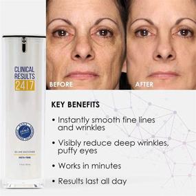 img 1 attached to Clinical Results 24/7 3D Line Smoother Insta-Firm Facial Serum - Advanced Skin Care to Reduce Wrinkles, Crow's Feet, Smile Lines, Baggy Eyes & Puffy Under-Eye Area - 1 oz.