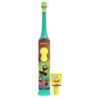 🔥 firefly clean n' protect spongebob power toothbrush: antibacterial cover & enhanced cleaning power logo