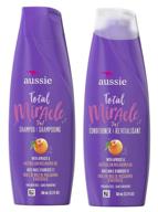 💇 achieve total hair transformation with aussie total miracle collection 7n1 shampoo and conditioner set, 12.1 fluid ounce each logo