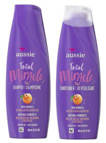 img 4 attached to 💇 Achieve Total Hair Transformation with Aussie Total Miracle Collection 7n1 Shampoo and Conditioner Set, 12.1 Fluid Ounce Each