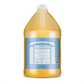 img 4 attached to Dr. Bronner's Pure-Castile Baby Unscented Liquid Soap (1 Gallon) - Organic Oils, Multi-Purpose: Face, Hair, Laundry, Dishes - Sensitive Skin, Fragrance-Free, Vegan