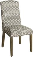 🪑 enhance your dining space with homepop parsons classic upholstered accent dining chair set – curved top, set of 2 logo