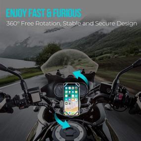 img 3 attached to 2021 Newest Bike Phone Holder Mount: 360° Rotation Universal Adjustable Motorcycle Phone Mount - iPhone 11/12 Pro Max/Pro Max/11 Pro/XS/8, Samsung S20 Compatible - 10 Years Refund!