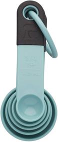 img 4 attached to 🥄 KitchenAid Classic Measuring Spoons - Set of 5 in Aqua Sky/Black