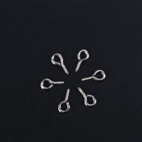 img 2 attached to Versatile and Durable ROSENICE 500pcs Screw Eye Pin for Jewelry Making and Crafting Needs