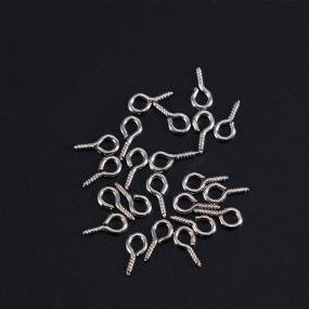 img 3 attached to Versatile and Durable ROSENICE 500pcs Screw Eye Pin for Jewelry Making and Crafting Needs