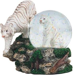 img 1 attached to White Tigers Snow Globe - StealStreet SS-G-28052, 4.25 inches