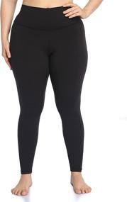 img 3 attached to 👖 Stylish and Comfortable Colorfulkoala Women's Plus Size Buttery Soft High Waisted Yoga Pants: Your Perfect Full-Length Leggings for Enhanced Workouts