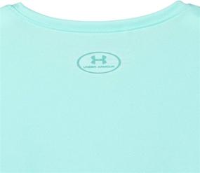 img 1 attached to 👚 Under Armour Linear Wordmark Sleeve Girls' Active Clothing: Performance meets Style