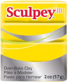 img 2 attached to Sculpey III Polymer Clay 2 Oz: Yellow - Premium Quality Polyform Clay