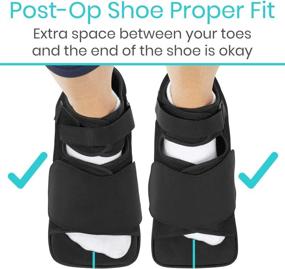 img 1 attached to 👞 Vive Offloading Post-Op Shoe: Forefront Wedge Boot for Non Weight Bearing Medical Recovery - Ideal Foot Surgery Solution for Broken Toes, Hammer Toes, Bunions - Orthopedic Walking Aid (Men 7-9, Women 8.5-10)