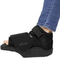 👞 vive offloading post-op shoe: forefront wedge boot for non weight bearing medical recovery - ideal foot surgery solution for broken toes, hammer toes, bunions - orthopedic walking aid (men 7-9, women 8.5-10) логотип