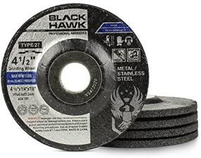 img 4 attached to ✨ BHA Depressed Center Metal Grinding Wheels: 4.5” x 1/4” x 7/8” - 5 Pack for Angle Grinders