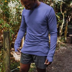 img 3 attached to 👕 Merino 365 Longsleeve Thumbloops: Large Men's Active Clothing for Versatile Comfort