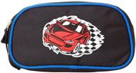 obersee kids racecar travel toiletries bag: ultimate bathroom and shower organizer logo