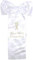 👔 shop the delicate boy's my first holy communion satin bow armband with gold-tone text, 10 inches logo