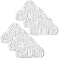 🧽 top-rated 6 replacement pads compatible with h2o h20 steam mop x5 логотип