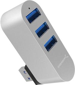 img 4 attached to Sabrent Premium 3-Port Aluminum Mini USB 3.0 Hub - 90°/180° Rotatable Design (HB-R3MC): Compact Efficiency for Seamless Connectivity