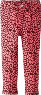 🐆 stylishly wild: almost famous little girls' leopard print pant logo