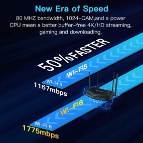 img 3 attached to 📶 Ancatus AX1800 WiFi Router - Enhanced Speeds up to 8Gbps