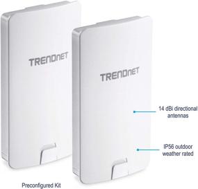 img 3 attached to 📶 TRENDnet 14dBi Outdoor WiFi AC867 Poe Preconfigured Point-to-Point Bridge Kit with 4dBi Directional Antennas for WiFi Bridging Applications - 5GHz, AC867, TEW-840APBO2K