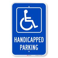 🚸 reflective aluminum engineer smartsign for handicapped individuals logo