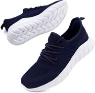 ultimate comfort and style: duoyangjiasha women's athletic breathable slip on sports tennis mesh sneakers logo