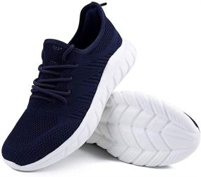 img 2 attached to Ultimate Comfort and Style: DUOYANGJIASHA Women's Athletic Breathable Slip On Sports Tennis Mesh Sneakers